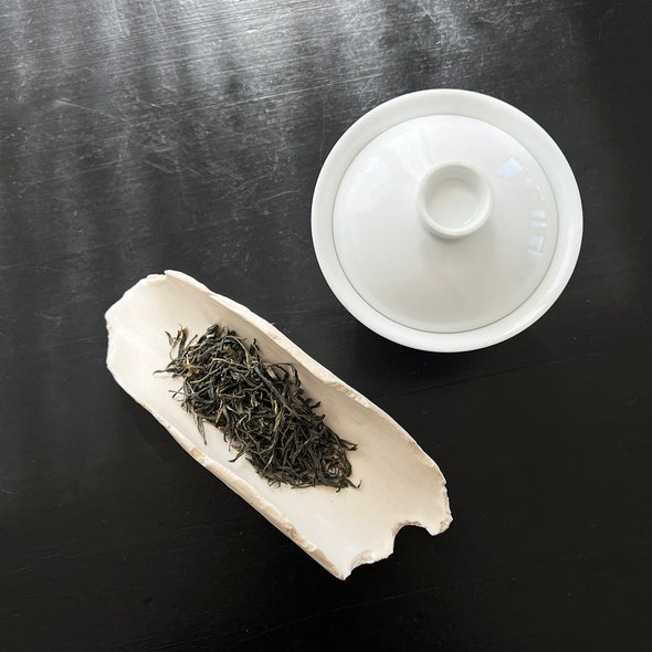 Ceramic Tea Scoop White