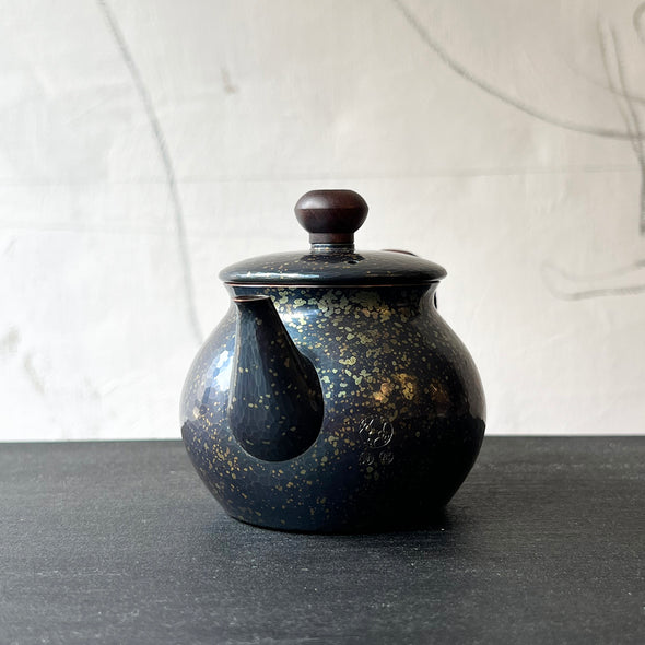Hand-hammered Copper Teapot 200ml Starry Blue