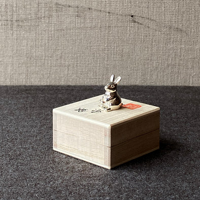 Silver Rabbit Incense Stand