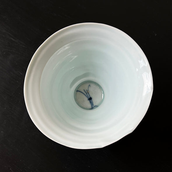 Porcelain Chawan and Saucer "REBORN" I