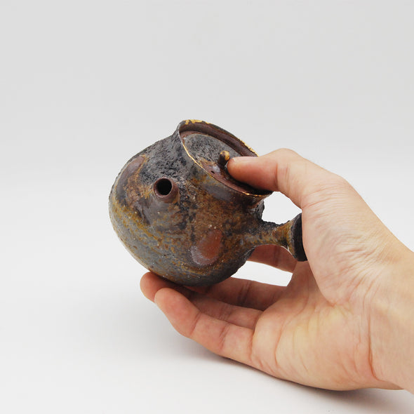 Bizen Yohen Kinsai Kyusu Teapot #241026