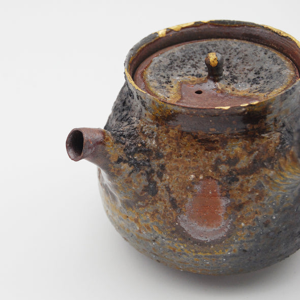 Bizen Yohen Kinsai Kyusu Teapot #241026
