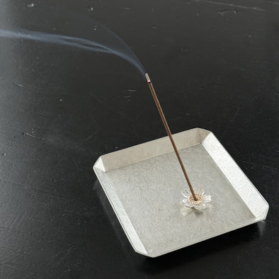 Silver Sakura Incense Stand