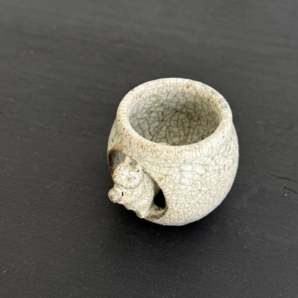 Kohiki Squirrel Futaoki Lid Rest #15c