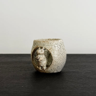 Kohiki Squirrel Futaoki Lid Rest #15c