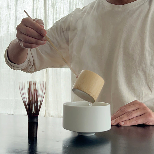 Chawan Tea Bowl Matte Blanc KAKU
