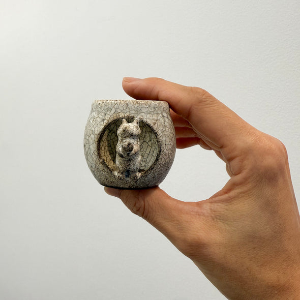 Kohiki Squirrel Futaoki Lid Rest #15c