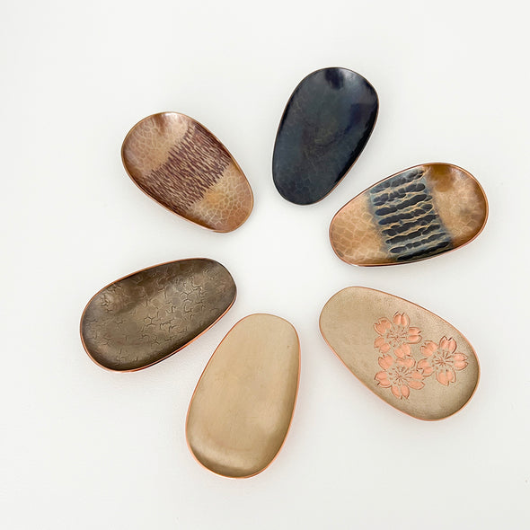 Hand Hammered Copper Tea Scoop Shikishoku