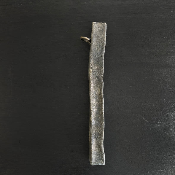 Antiqued Pewter Hanging Vase Kake Hanaire