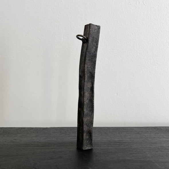 Antiqued Pewter Hanging Vase Kake Hanaire