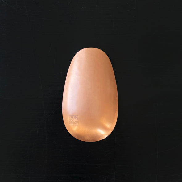 Hand-Hammered Copper Tea Scoop Silver
