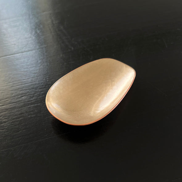 Hand-Hammered Copper Tea Scoop Silver