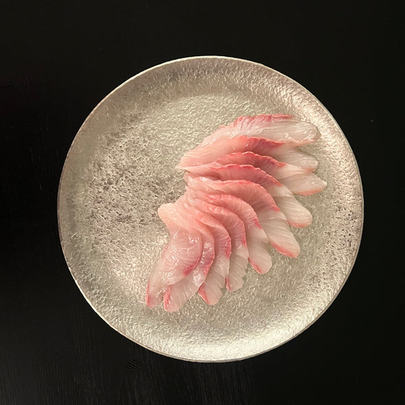 Round Mangetsu Pewter Plate