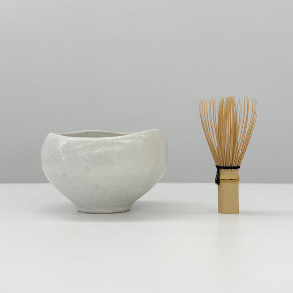 Chawan Tea Bowl White Stone 25A