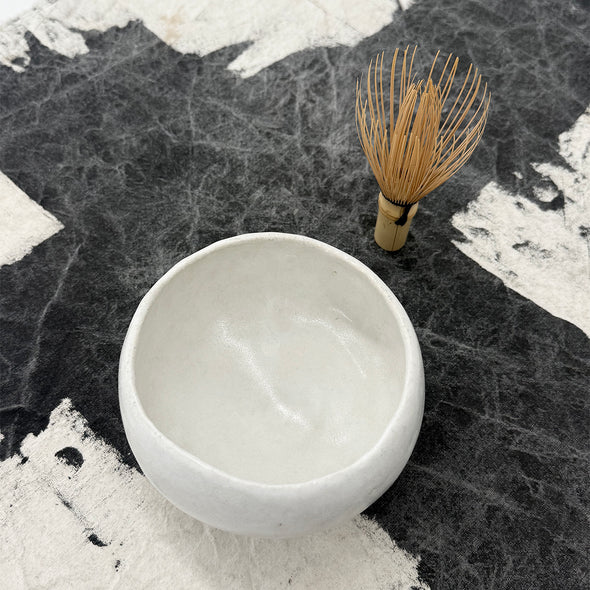 Chawan Tea Bowl White Stone 25A