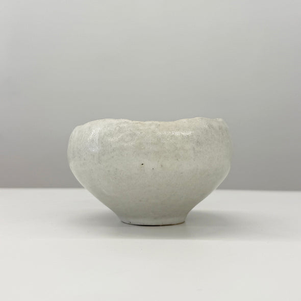 Chawan Tea Bowl White Stone 25B