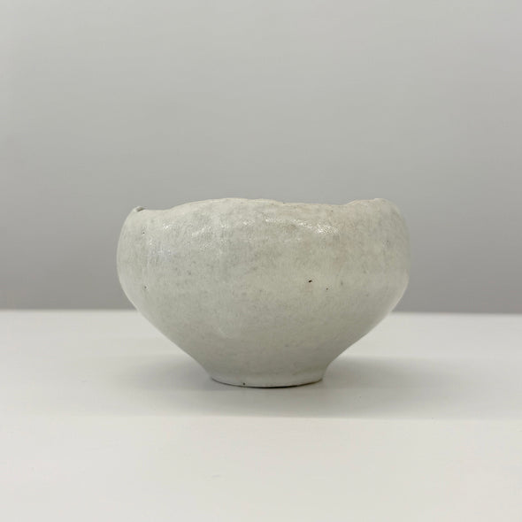 Chawan Tea Bowl White Stone 25B