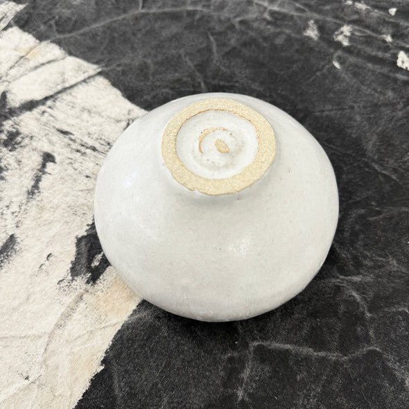 Chawan Tea Bowl White Stone 25B