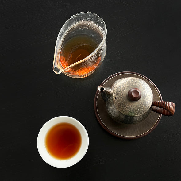Smokey Silver Teapot 200ml Tsuiki Copperware