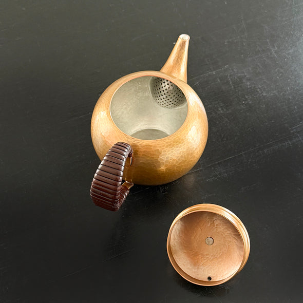 Hand Hammered Copper Teapot 250ml Coppertone