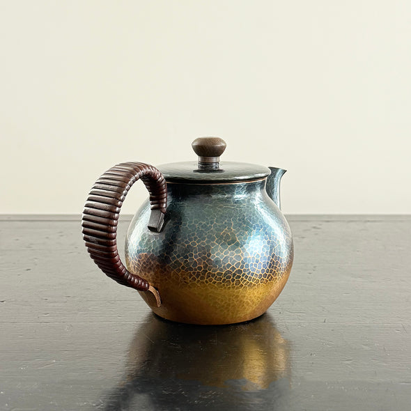Hand Hammered Copper Teapot 400ml Asayake