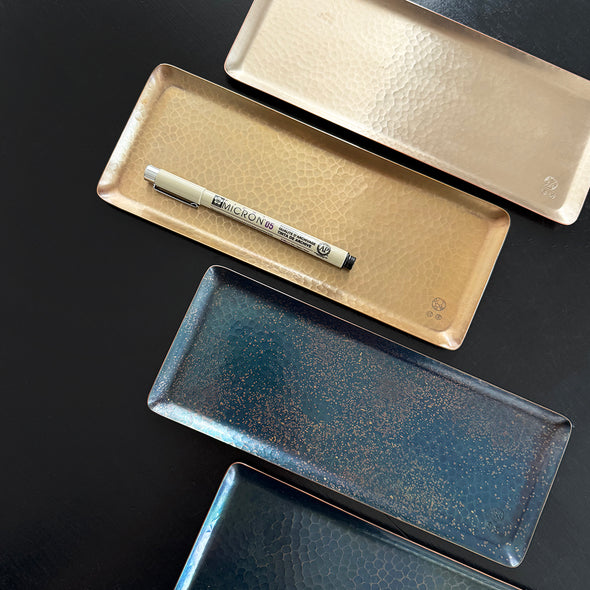 Hand Hammered Copper Tray Chirashi-kin