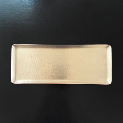 Hand Hammered Copper Tray Silver
