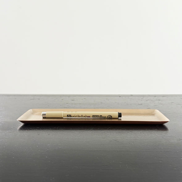 Hand Hammered Copper Tray Silver