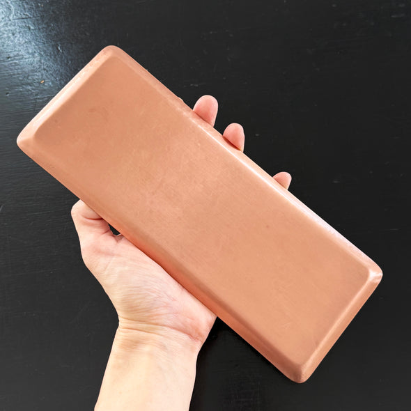 Hand Hammered Copper Tray Silver