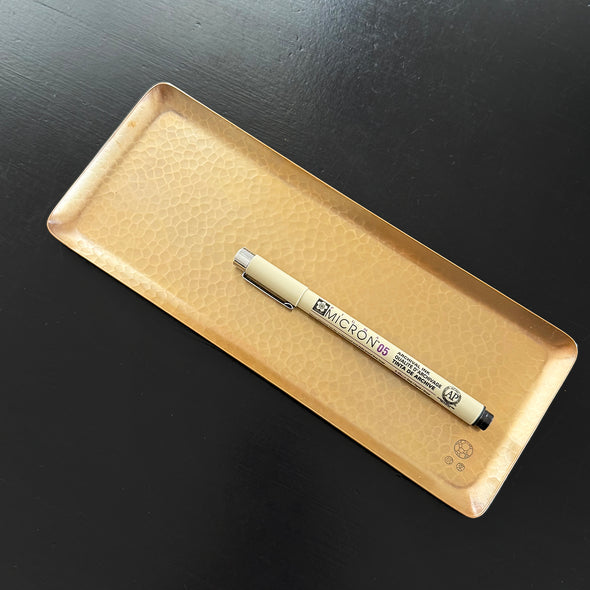 Hand Hammered Copper Tray Coppertone