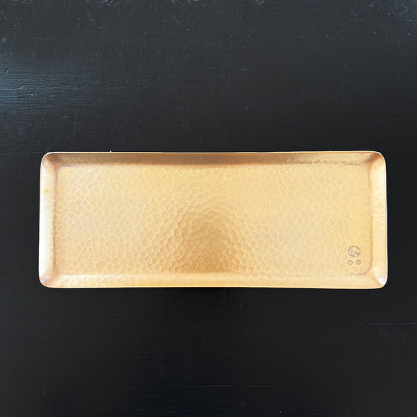 Hand Hammered Copper Tray Coppertone
