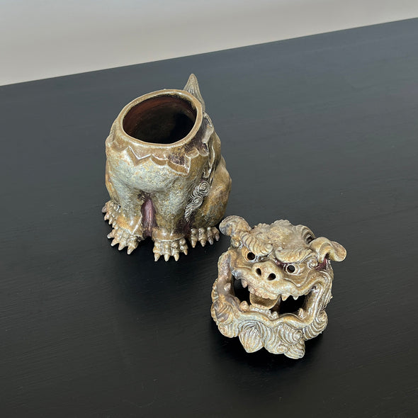 Bizen Yohen Shishi Koro Incense Burner 202005