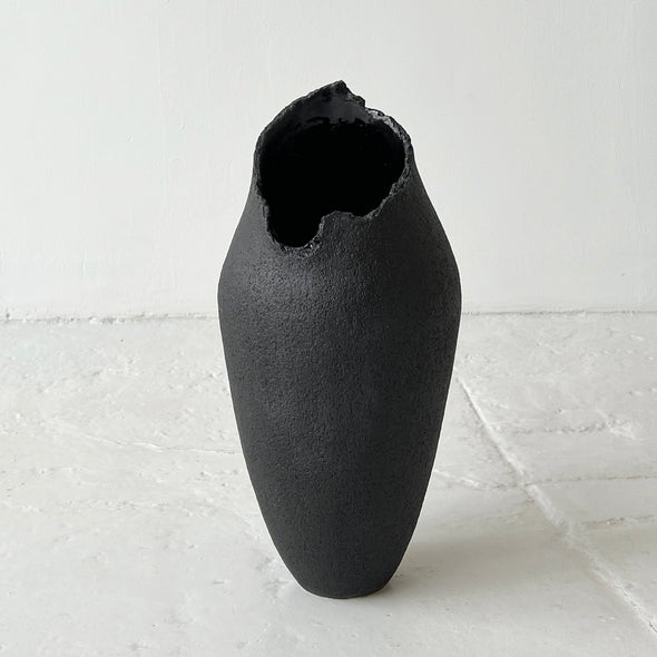 Black Stone Vase #2401A