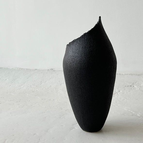 Black Stone Vase #2401A