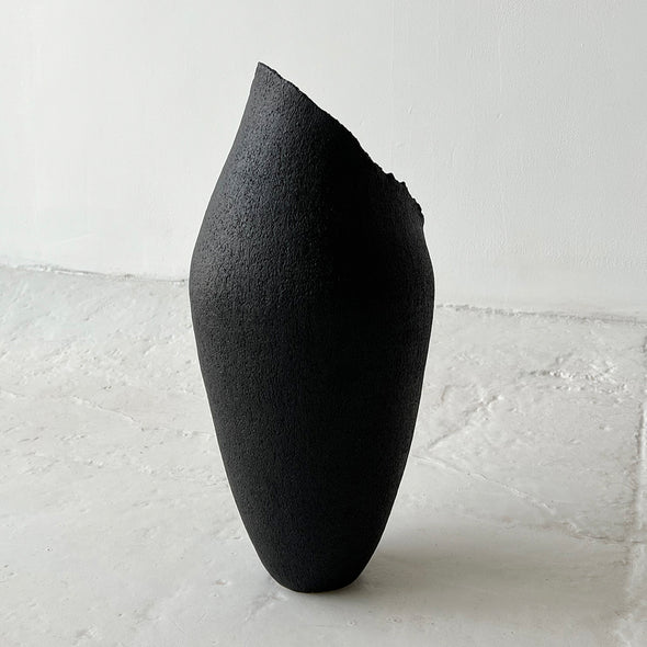 Black Stone Vase #2401A