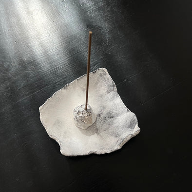 Rock Incense Holder and Plate A