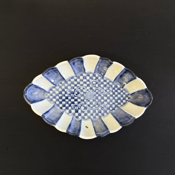 Sometsuke Hana Hishigata Plate # 3