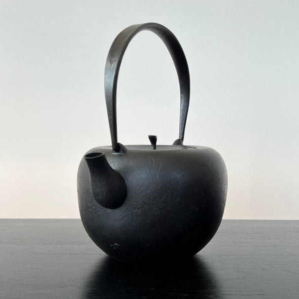 Iron Tetsubin Water Kettle Apple Black