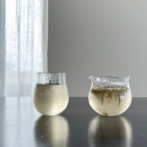 Hyomon Katakuchi 9.5oz Glass Pitcher D4