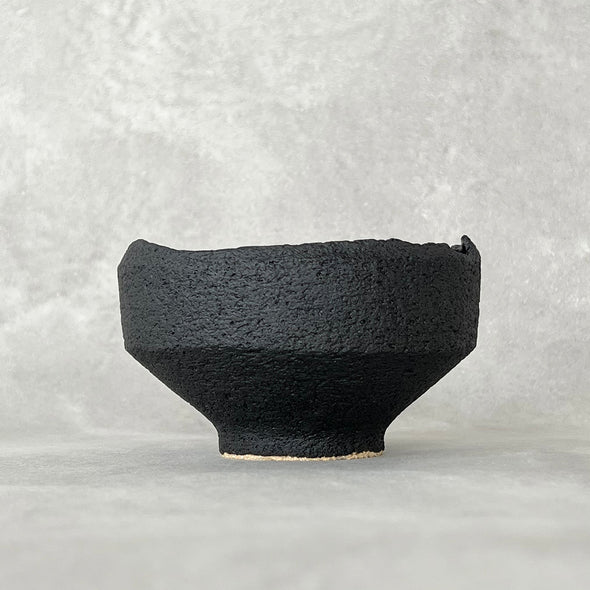 Black Stone Chawan 23-11A