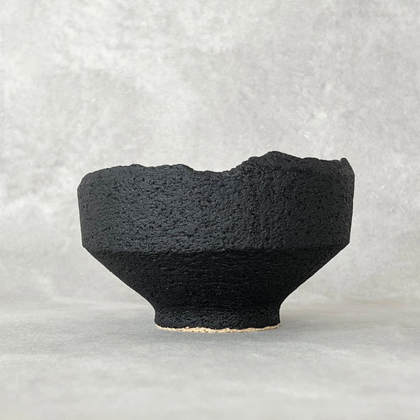 Black Stone Chawan 23-11A