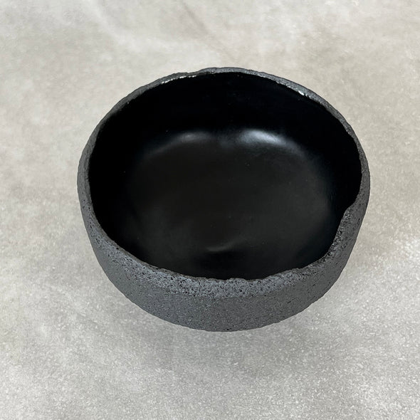 Black Stone Chawan 23-11A