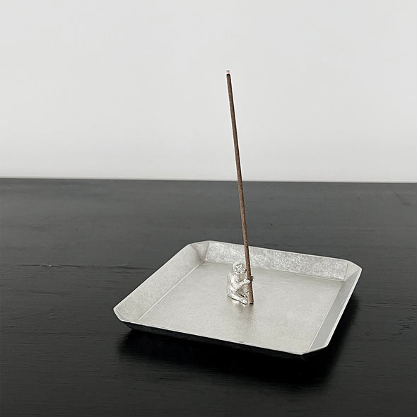 Silver Monkey Incense Stand