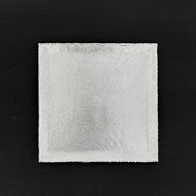 Pewter Square Usurai Dinner Plate Tea Tray 15cm