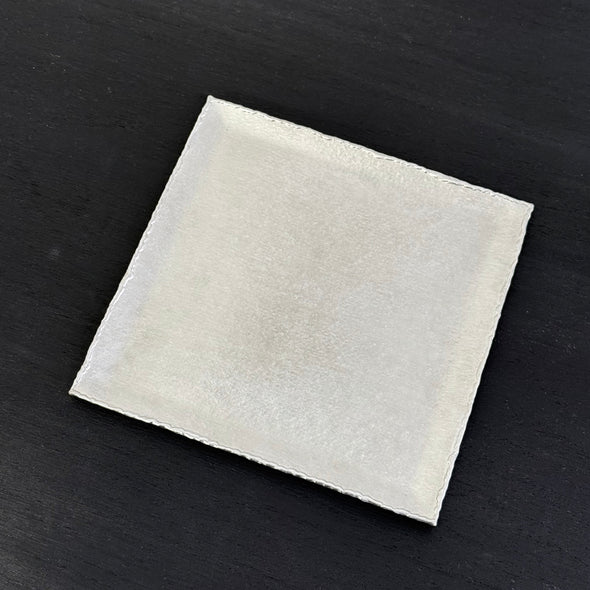 Pewter Square Usurai Dinner Plate Tea Tray 15cm
