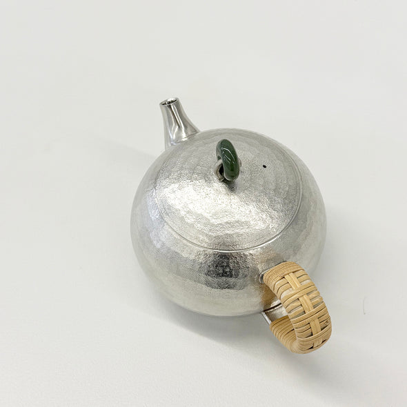 Pewter Teapot Seishi Jade Knob