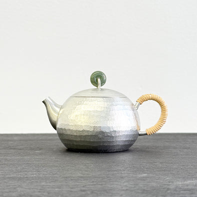 Pewter Teapot Seishi Jade Knob