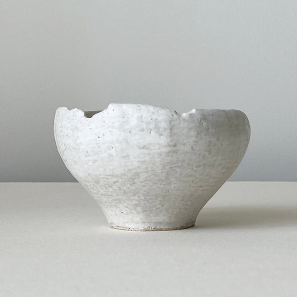 White Stone Chawan 23-A