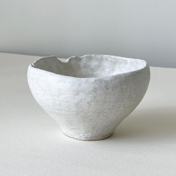 White Stone Chawan 23-A