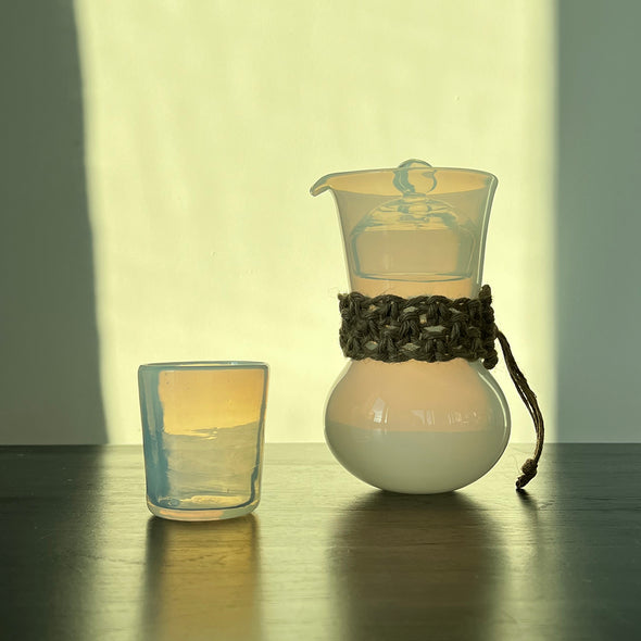 Frosted Lidded Tea Pitcher